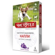 Чистотел максимум капли для собак от блох и клещей (4шт.)